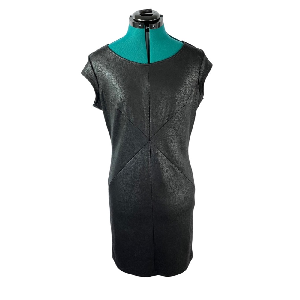 BeBop Faux Leather Black BodyCon Dress (XL)